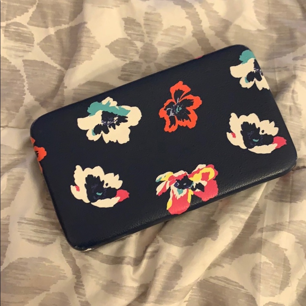 Navy Blue Hard Case Wallet